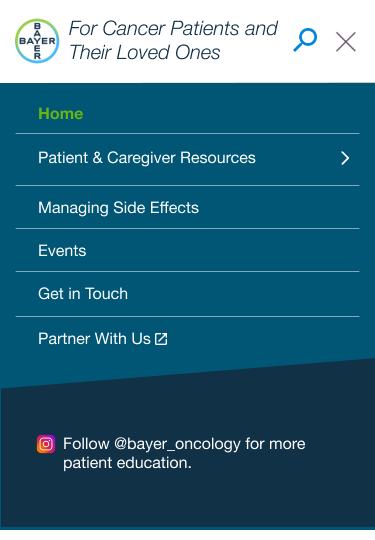 Bayer Pharmaceuticals Web Portal Mobile Design 3